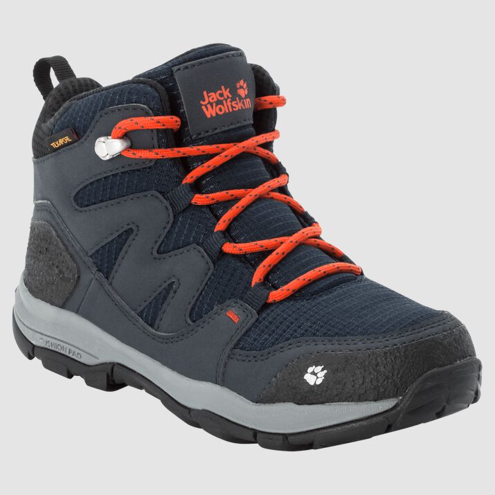 Jack Wolfskin Kids Mtn Attack 3 Texapore Mid Hiking Boots Dark Blue/Orange 428793KOC